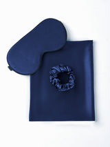 [Mørkeblå] SilkSilky-DK 19Momme Pure Silk Pillowcase Set 001