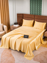 [Champagne] SilkSilky-DK 25Momme Sengesæt 002