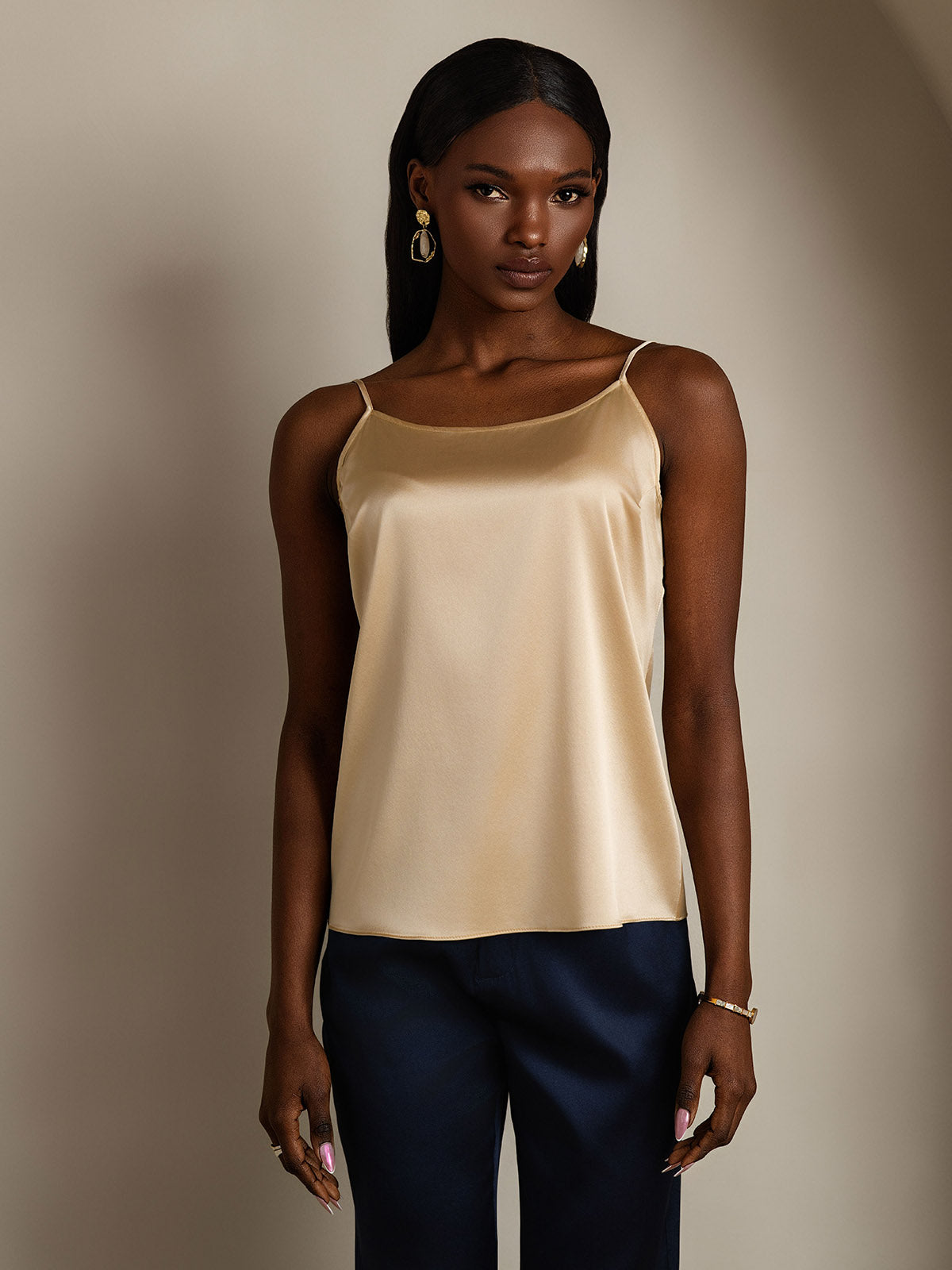 [Champagne] SilkSilky-DK 19Momme Silke Camisoles 003