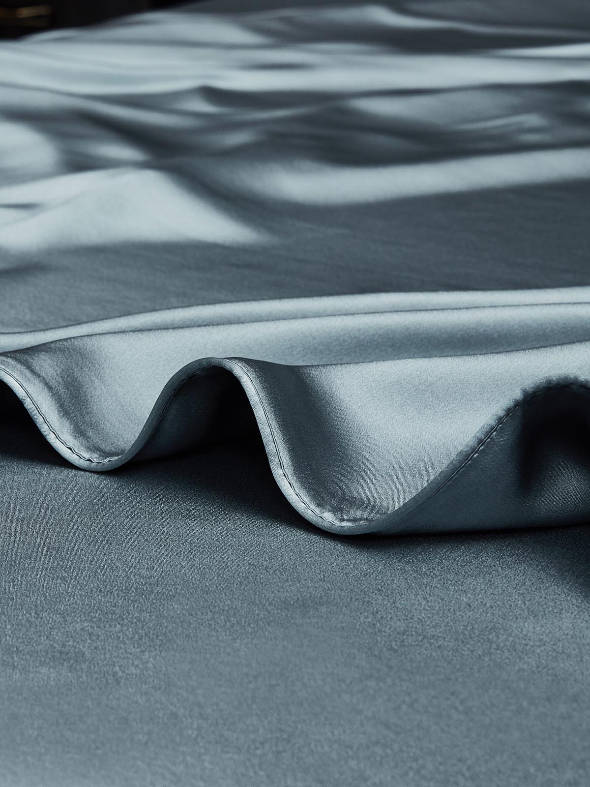 [Gråblå] SilkSilky-DK 22Momme Duvet Cover 003