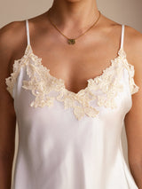 [Hvid] SilkSilky-DK Sleeveless V Neck Camisole Top 004