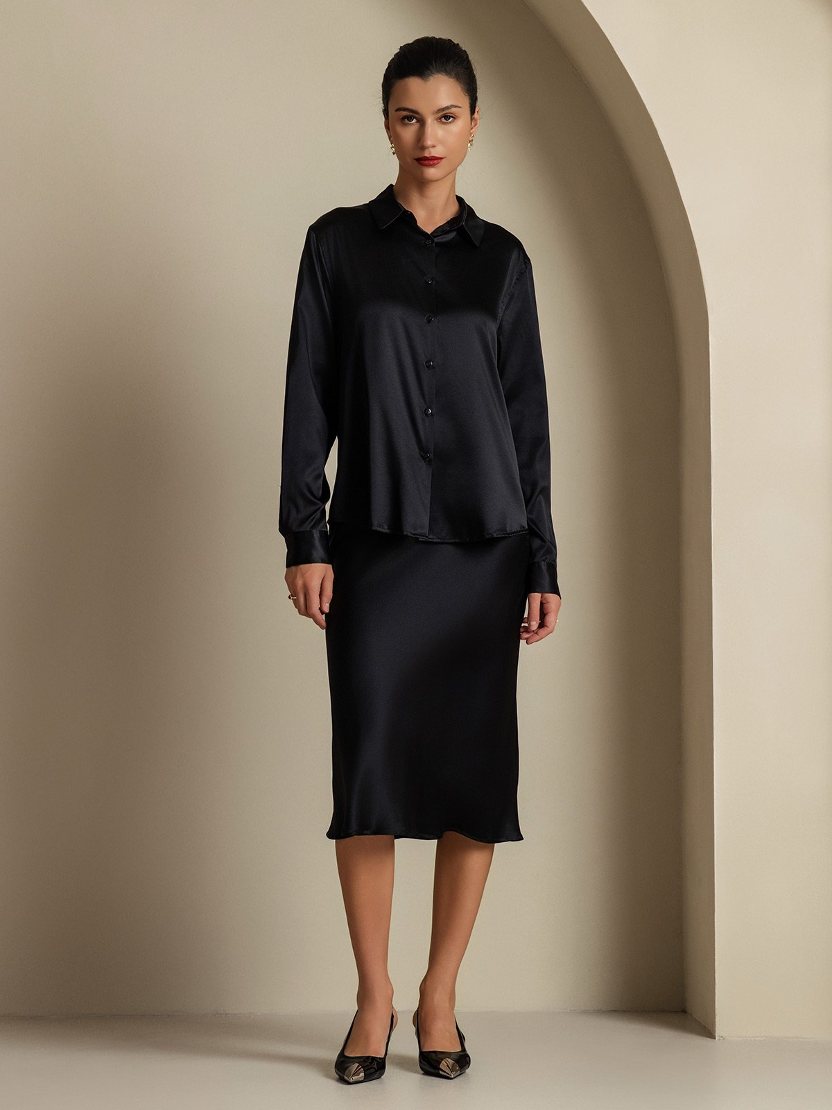 [Sort] SilkSilky-DK 19Momme Silke Womens Outfit Sets 003,