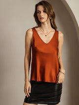 [Karamel] SilkSilky-DK Sleeveless V Neck Camisole Top 007