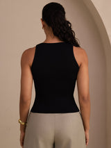[Sort] SilkSilky-DK Sleeveless Deep V Neck Camisole Top 002