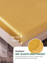 [Champagne] SilkSilky-DK 19Momme Sengesæt 004