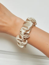 [Beige] SilkSilky-DK Scrunchie 001