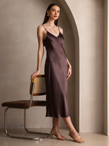 [Kaffe] SilkSilky-DK Sleeveless V Neck Kjole 007