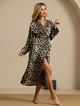 [Leopard] SilkSilky-DK Dame Morgenkåbe 004