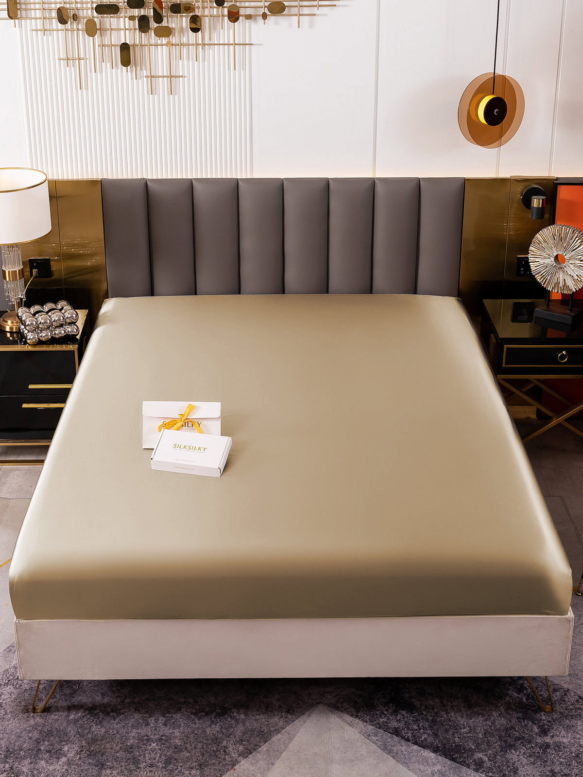 [Beige] SilkSilky-DK 19Momme Sheet 002