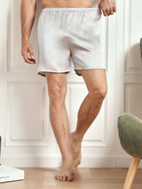 [Sølv] SilkSilky-DK Men's Sleep Shorts 003