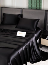 [Sort] SilkSilky-DK 25Momme Sengesæt 003