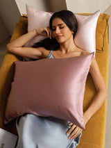 [BlegMauve+LysPink] SilkSilky-DK 19Momme Pillowcase 004