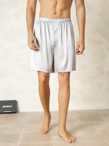 [Sølv] SilkSilky-DK Men's Sleep Shorts 001