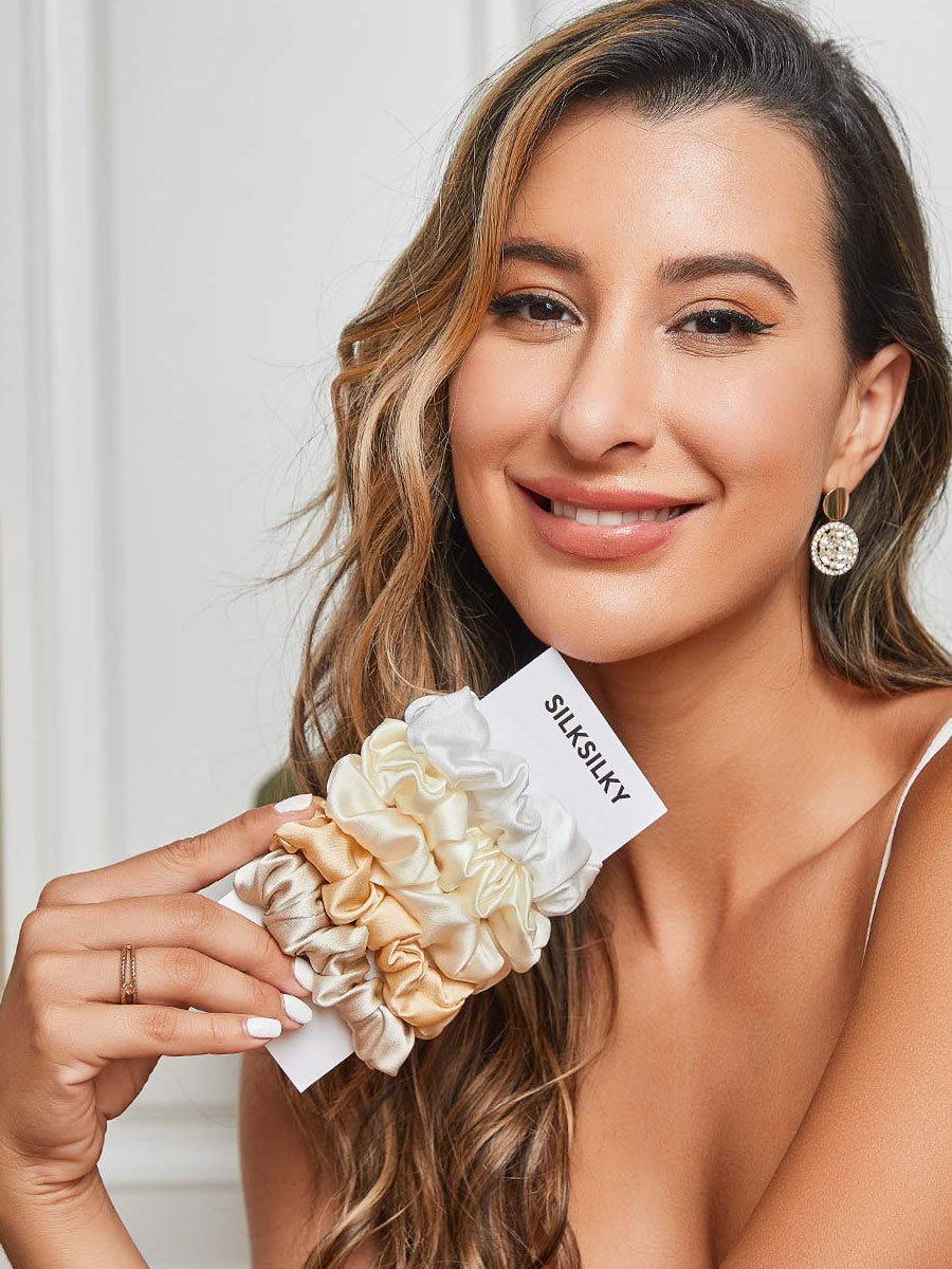 [Group3] SilkSilky-DK 19Momme Scrunchie 001