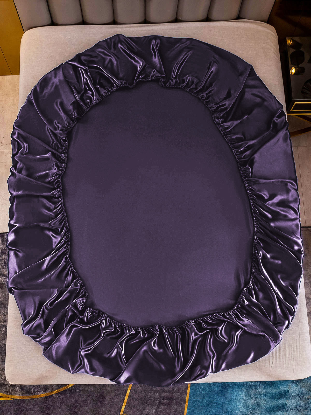[Mørke Lilla] SilkSilky-DK 25Momme Bedding Set 005