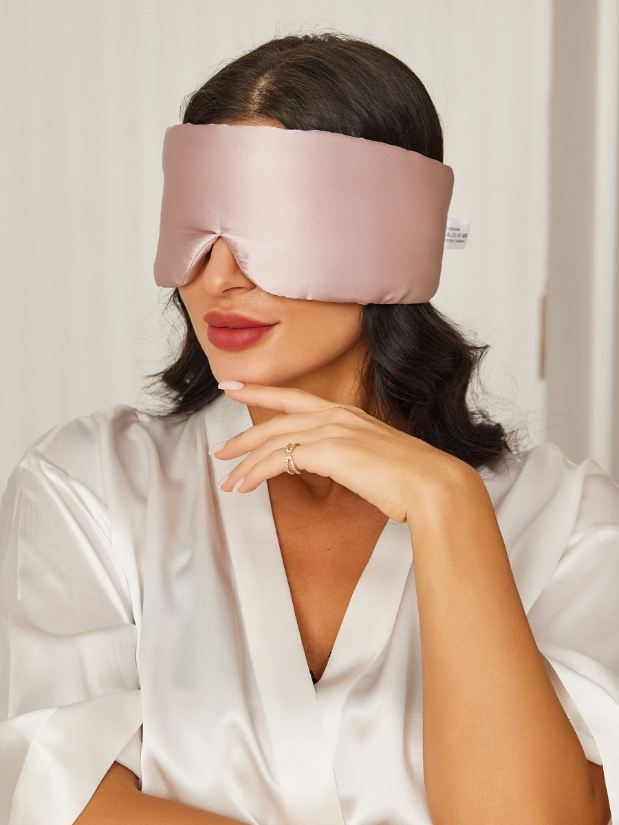 [Lys Pink] SilkSilky-DK 19Momme Eye Mask 001