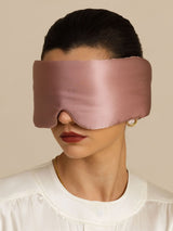 [BlegMauve+LysPink] SilkSilky-DK Øjenmaske 002
