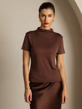 [Kaffe] SilkSilky-DK Short Sleeve T-shirt til kvinder 003