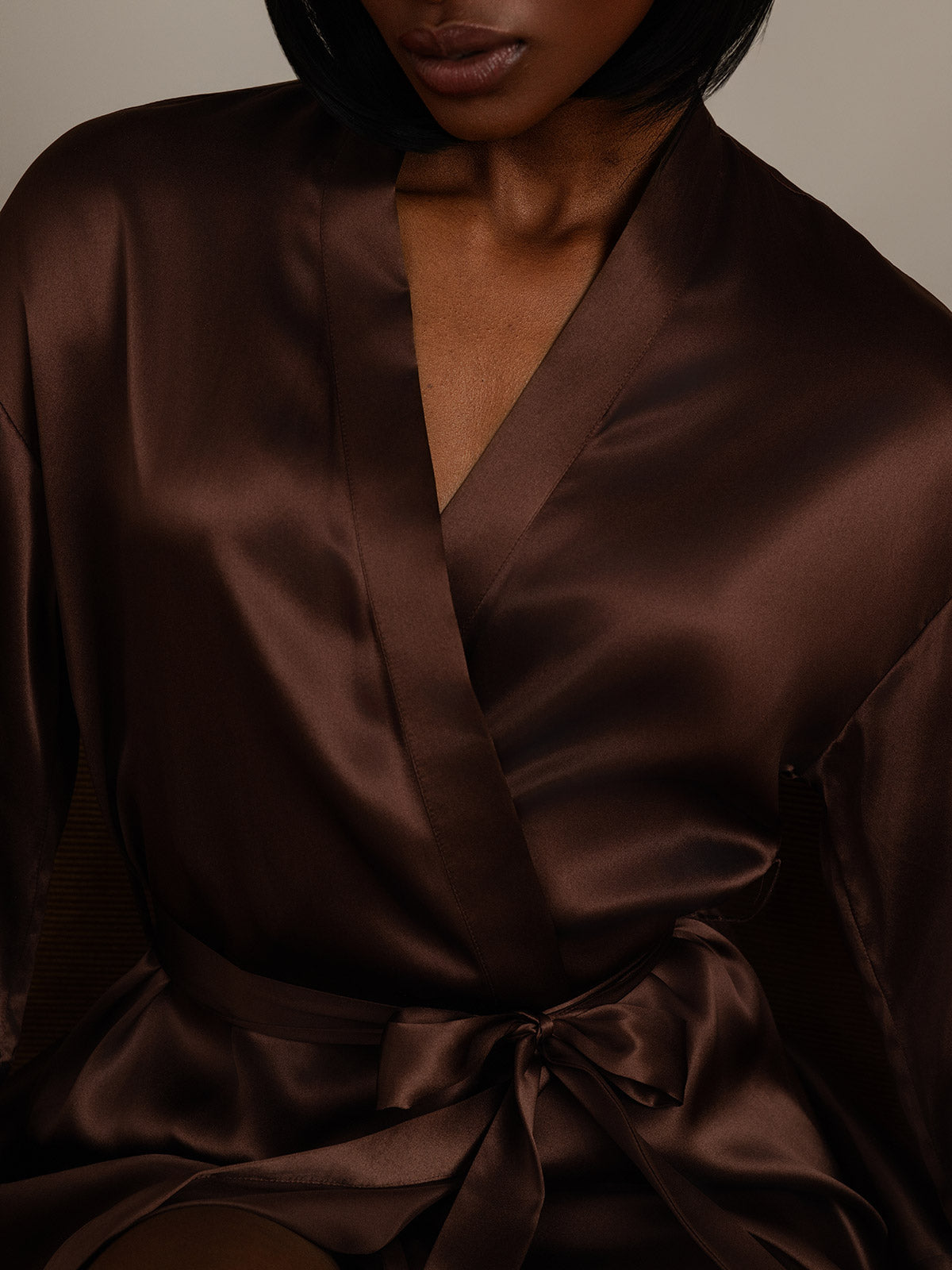 [Kaffe] SilkSilky-DK Womens Robe 008