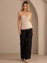 [Champagne] SilkSilky-DK V Neck Camisole Top 007