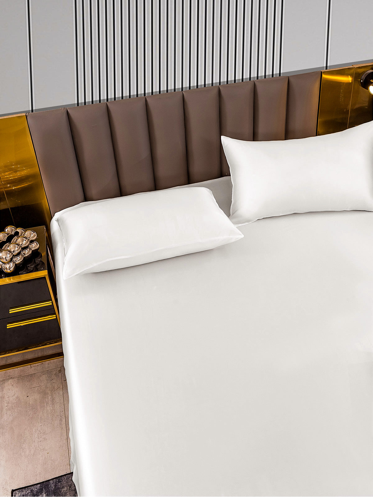 [Hvid] SilkSilky-DK 22Momme Bedding Set 003