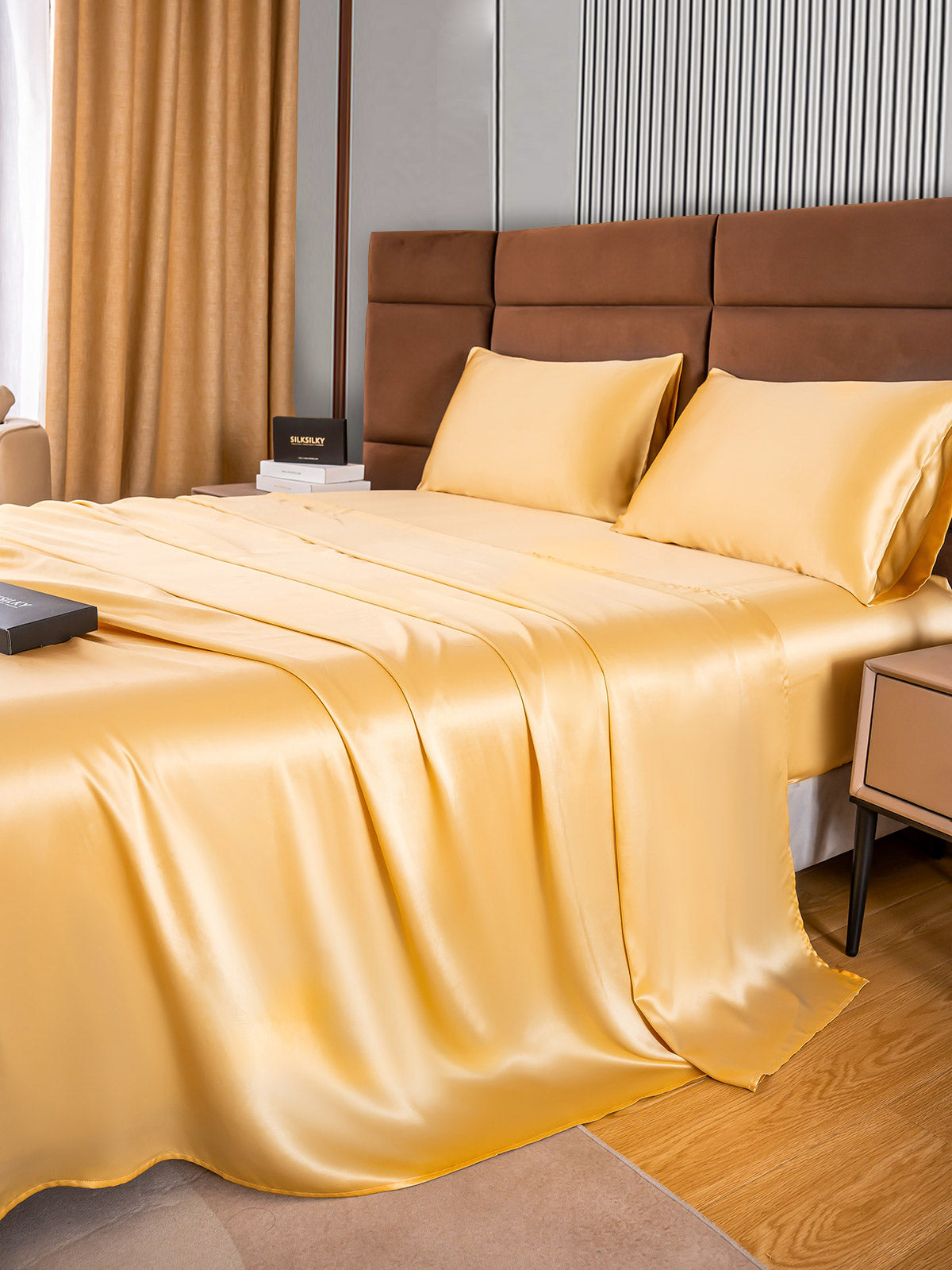 [Champagne] SilkSilky-DK 22Momme Bedding Set 003