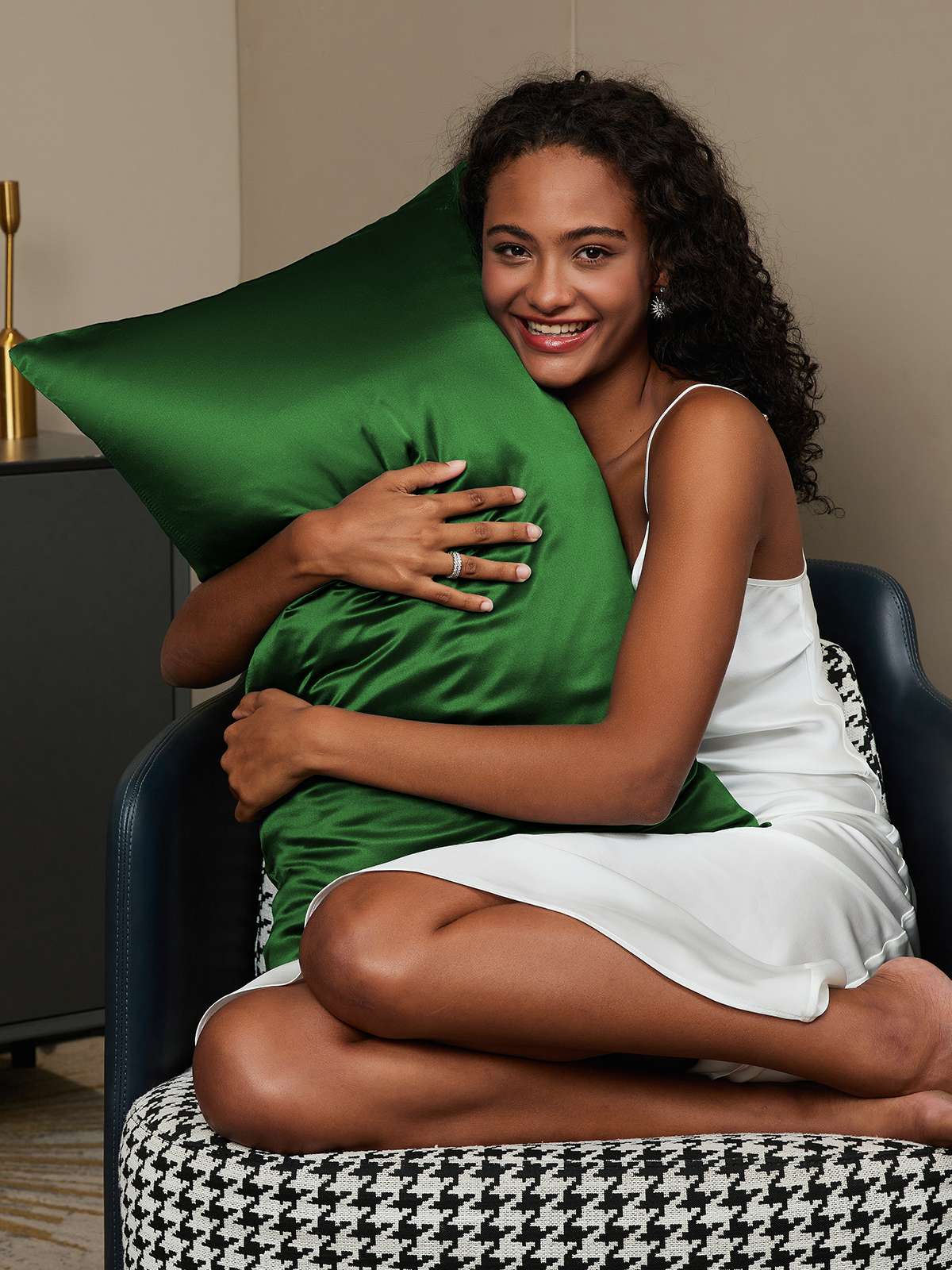 [Gråblå] SilkSilky-DK 22Momme Pillowcase 003