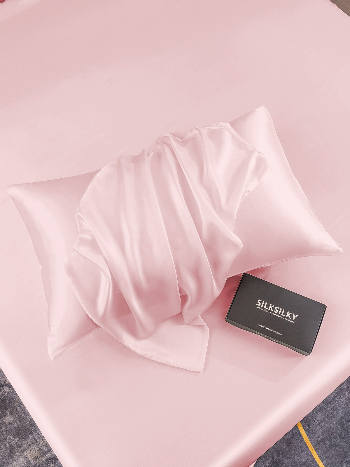 [Lyserød] SilkSilky-DK 19Momme Pillowcase 005