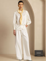 [Champagne] SilkSilky-DK Halstørklæde 004