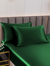 [Mørkegrøn] SilkSilky-DK 19Momme Pillowcase 003
