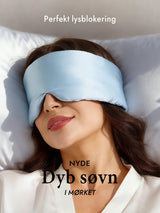 [Lyseblå] SilkSilky-DK Øjenmaske 003