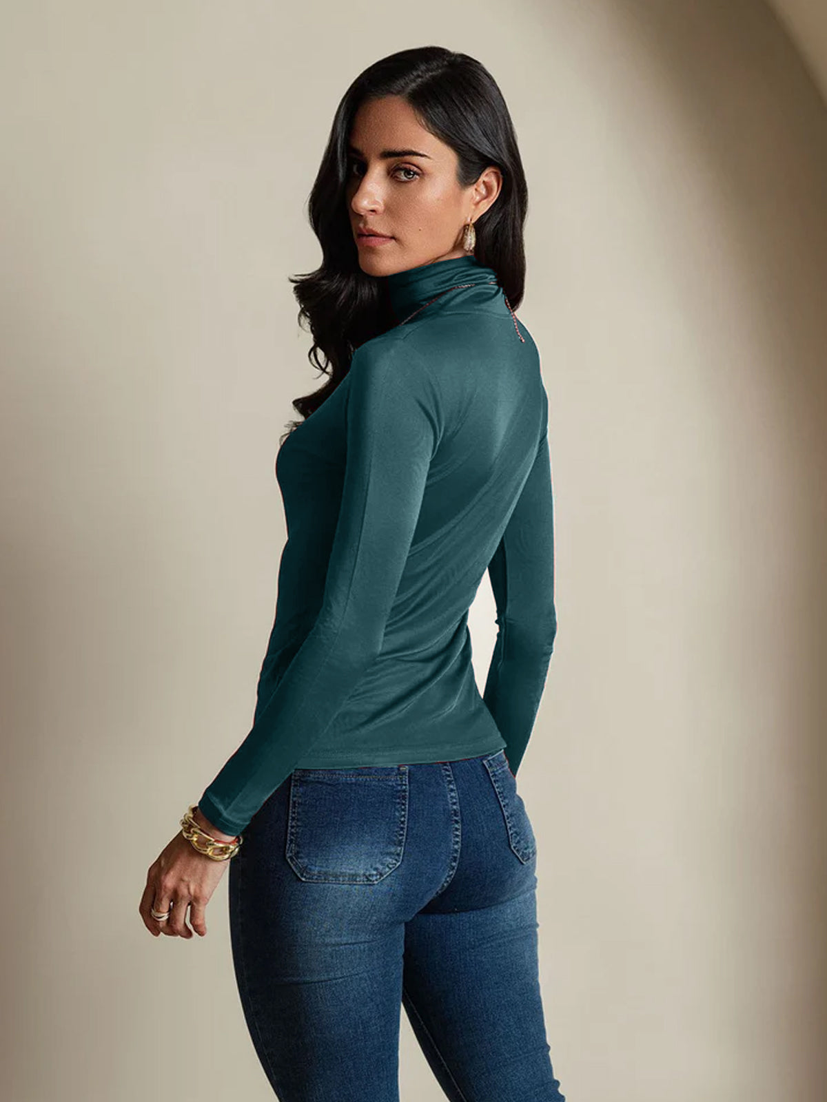 [Mørkegrøn] SilkSilky-DK Silke Womens T-Shirt 002,