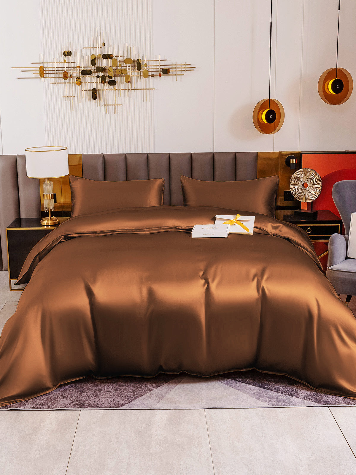 [Kaffe] SilkSilky-DK 19Momme Bedding Set 002