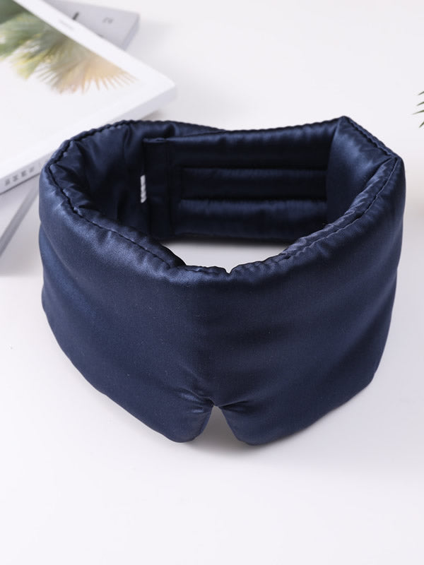 [Mørkeblå] SilkSilky-DK 19Momme Eye Mask 004