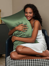 [Grågrøn] SilkSilky-DK 30Momme Pure Silk Pillowcase 002