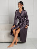 SilkSilky-DK Womens Robe LillaGrå 004