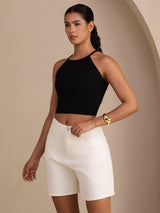 [Sort] SilkSilky-DK Sleeveless Crew Neck Camisole Top 005