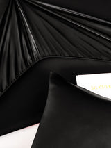 [Sort] SilkSilky-DK 25Momme Sengesæt 005