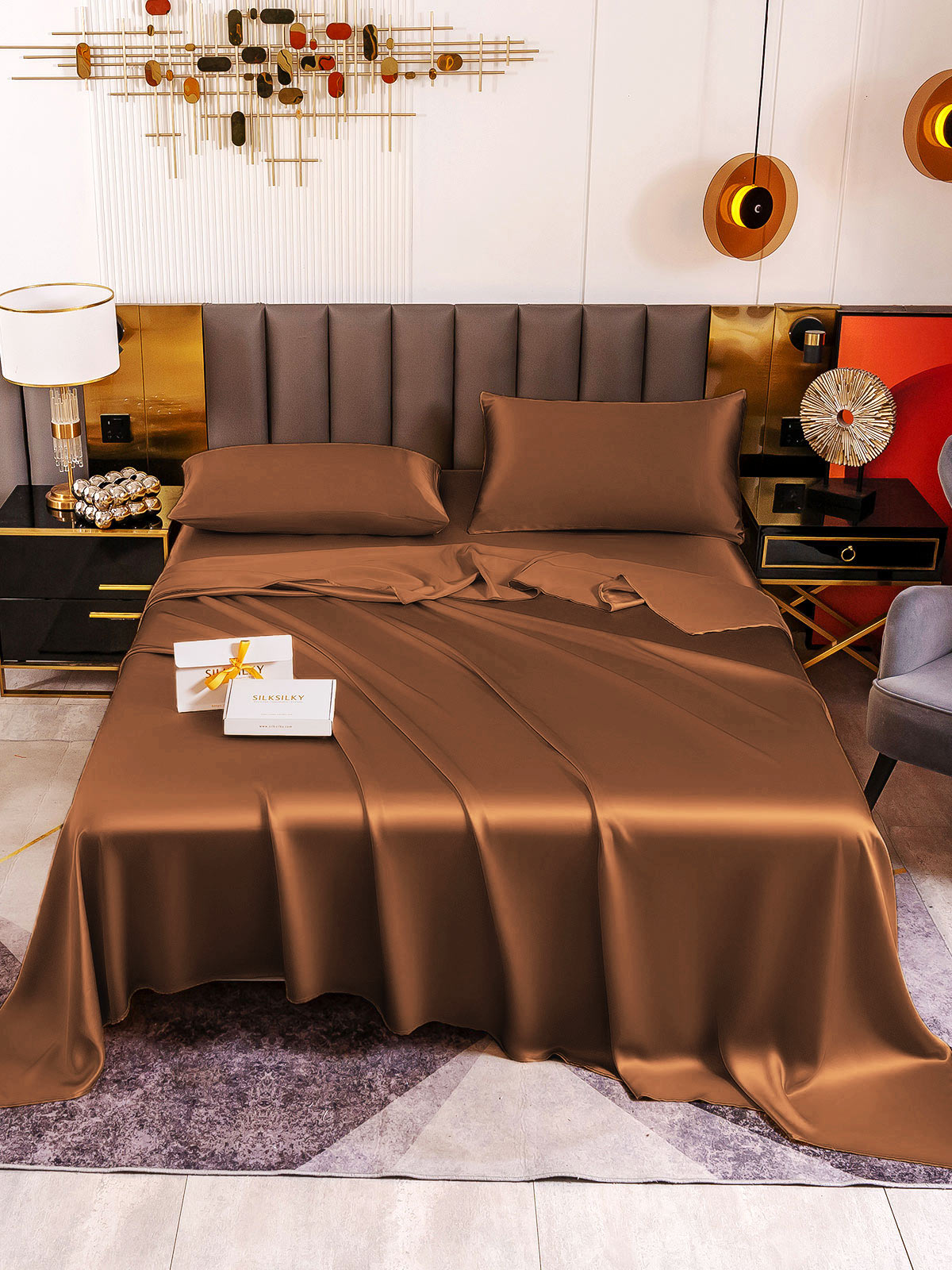 [Kaffe] SilkSilky-DK 19Momme Bedding Set 002