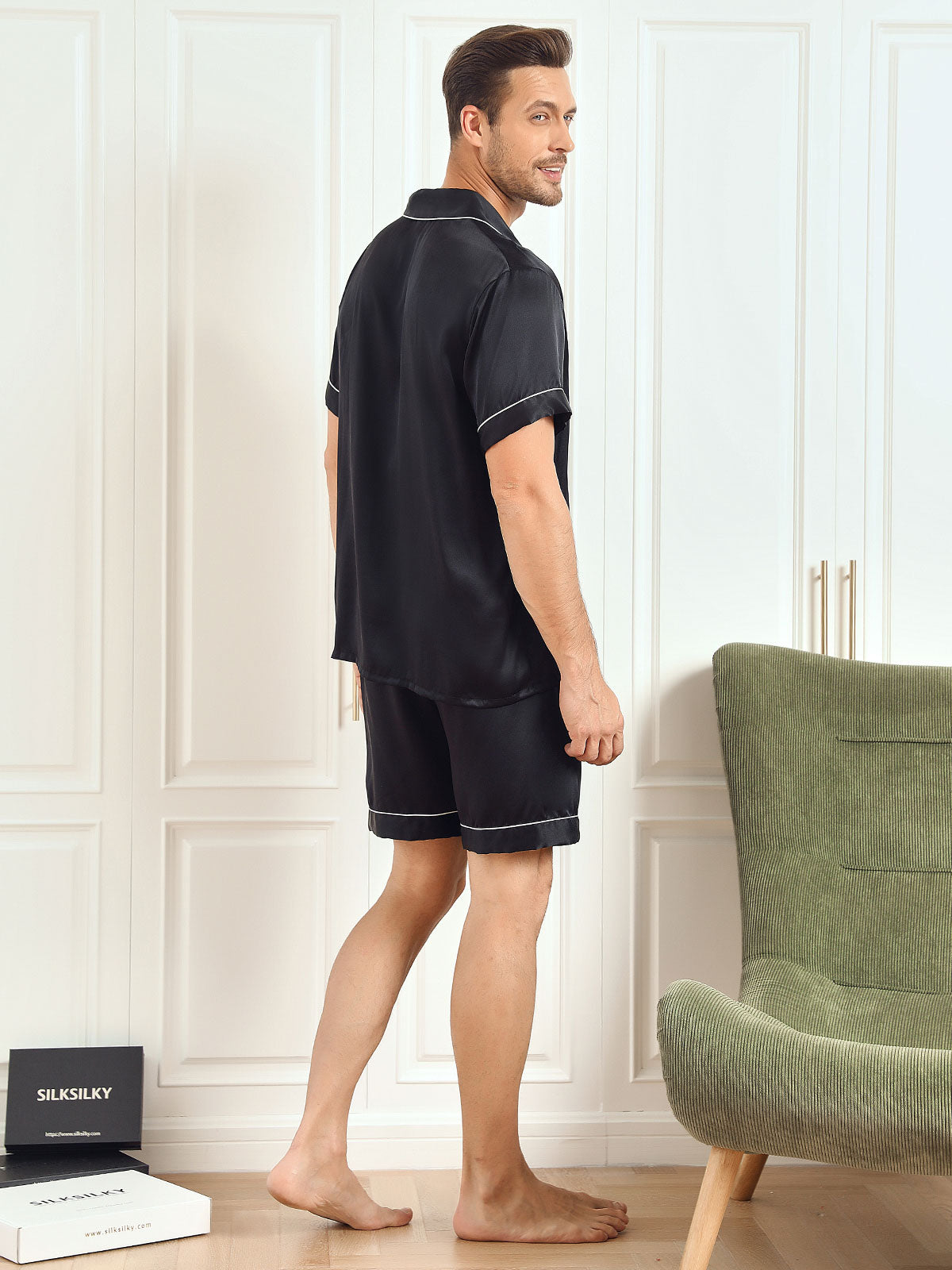 [Sort] SilkSilky-DK Mens Pajamas 002