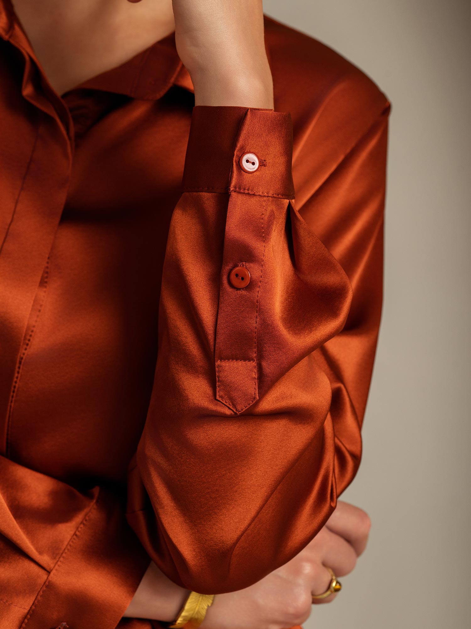 [Karamel] SilkSilky-DK 19Momme Silke Womens Shirt 007