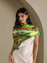 [P072] SilkSilky-DK Scarf 004