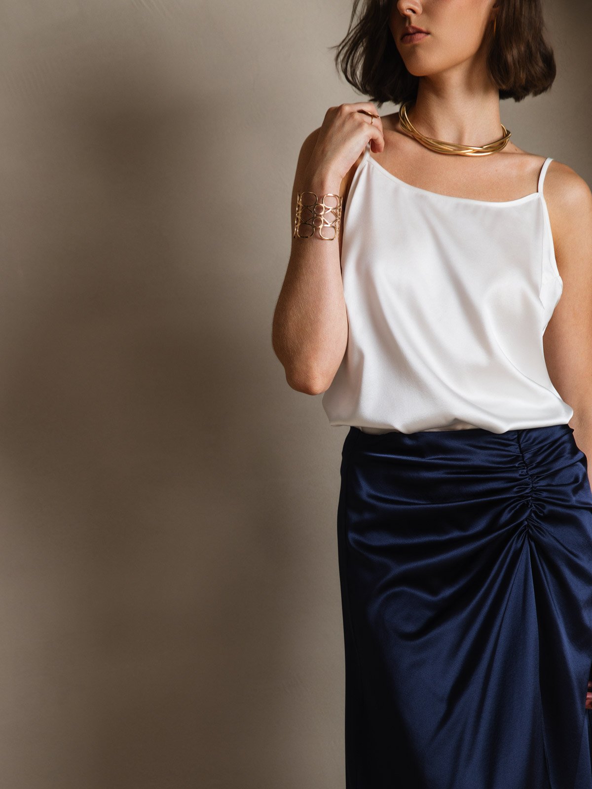 [Hvid] SilkSilky-DK 19Momme Silke Camisoles 008