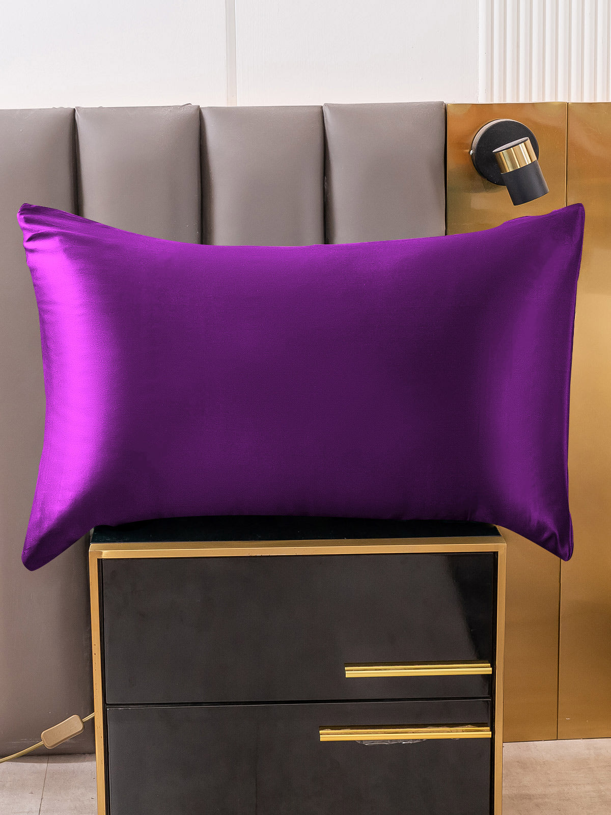 SilkSilky-DK 19Momme Pillowcase Violet 001