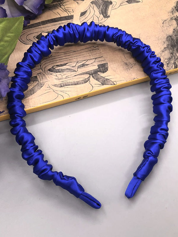 [Blå] SilkSilky-DK 19Momme Pure Silk Scrunchie 003
