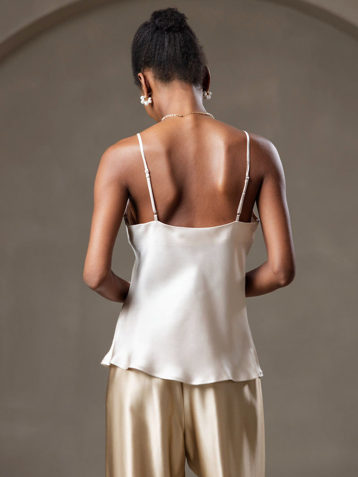 [Beige] SilkSilky-DK Camisoles 002