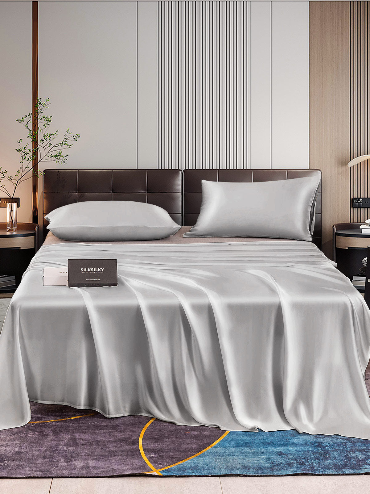 [Sølv] SilkSilky-DK 22Momme Bedding Set 001