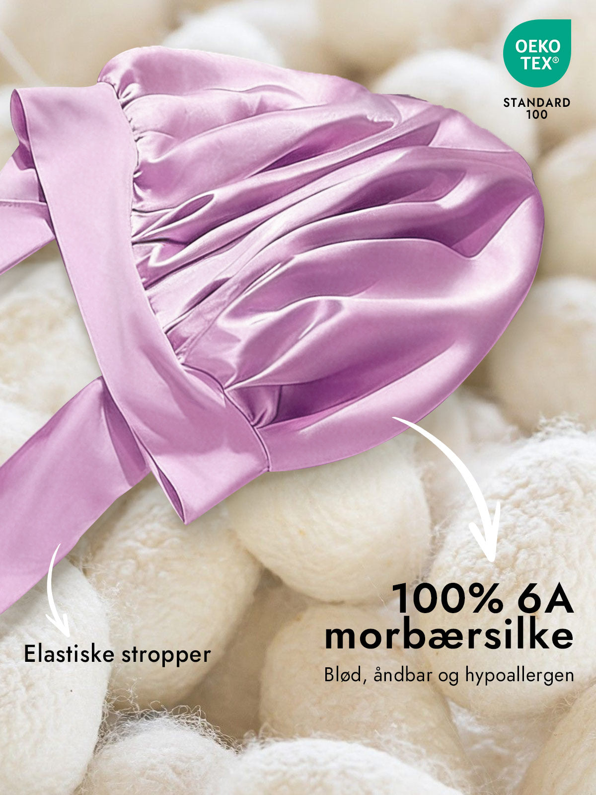 [Lavendel] SilkSilky-DK Silke Sleep Cap 002