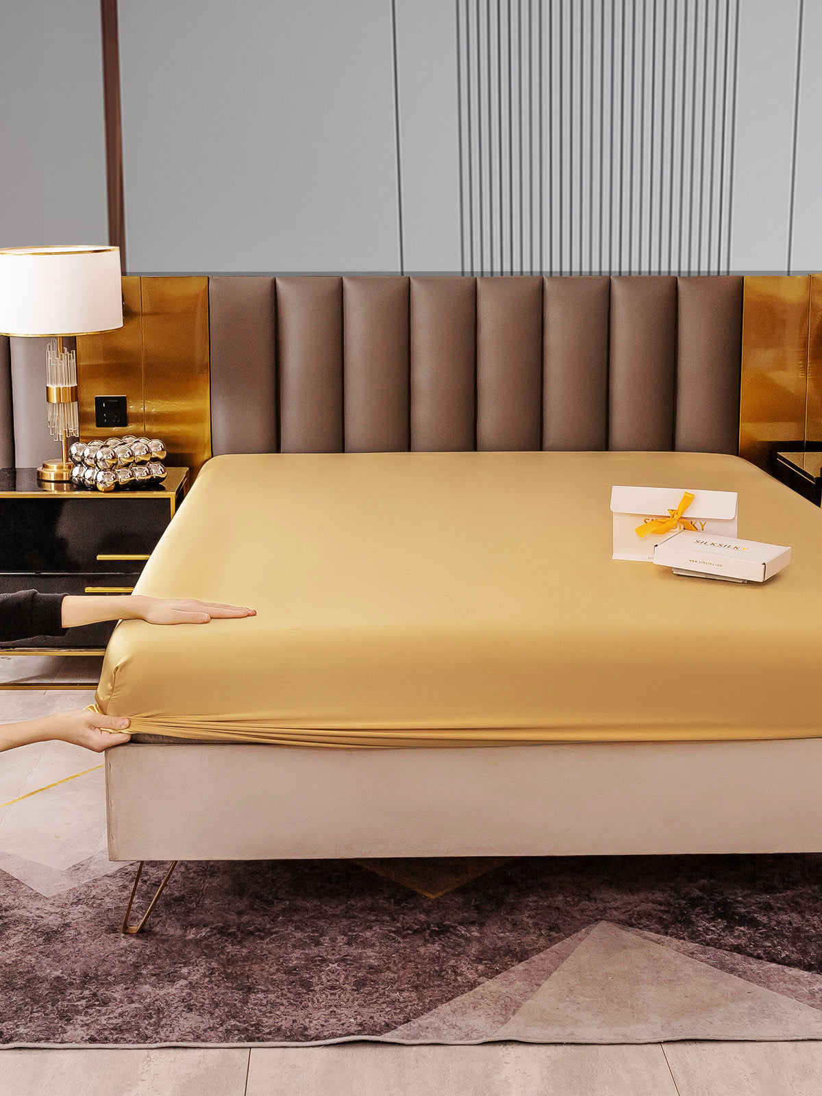 [Champagne] SilkSilky-DK 22Momme Sheet 004