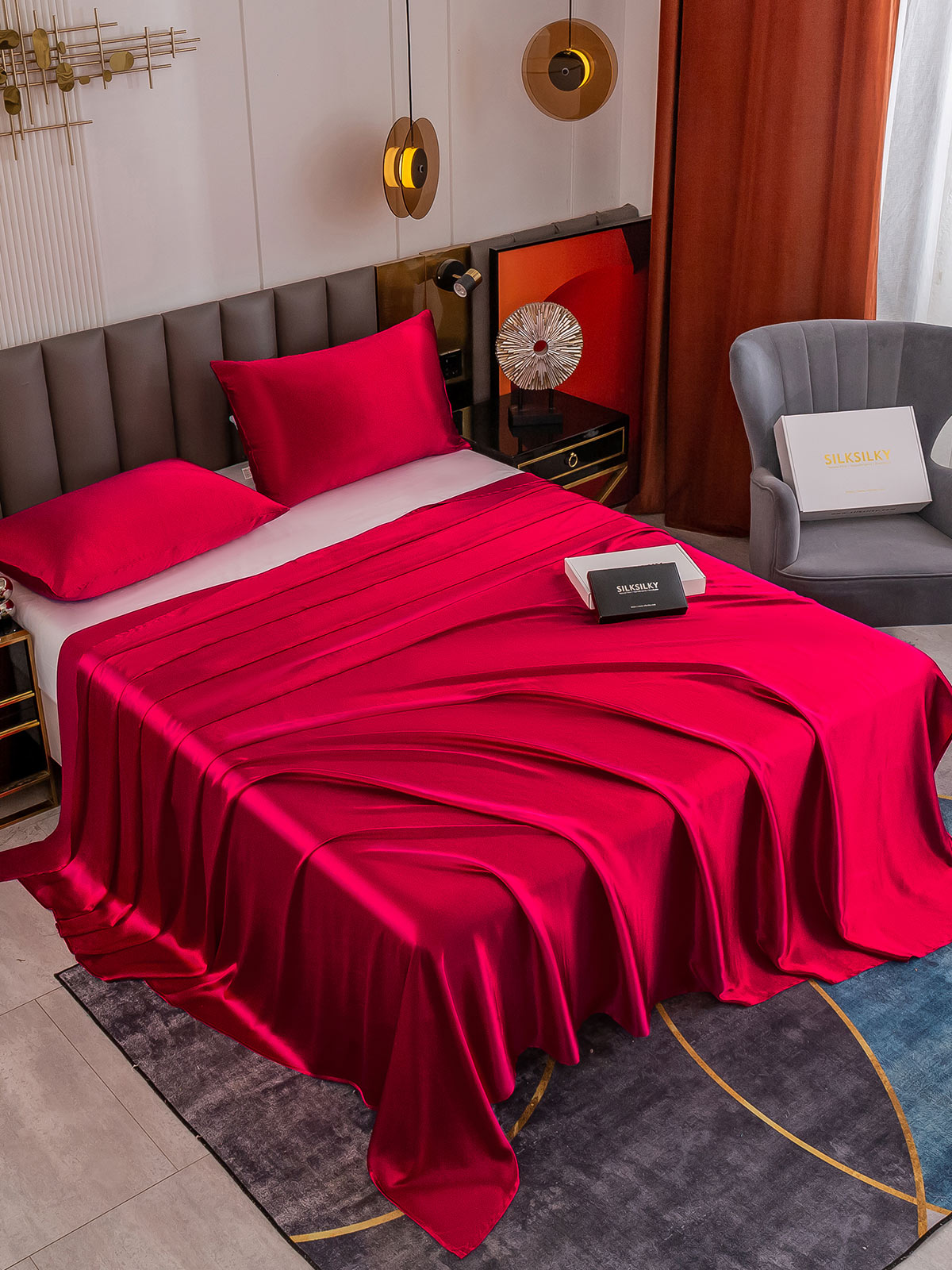 [Vin] SilkSilky-DK 19Momme Bedding Set 001